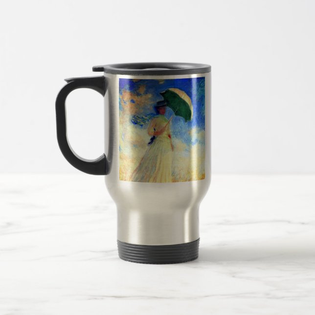 Monet Woman med Parasol Facing Höger Resemugg (Vänster)