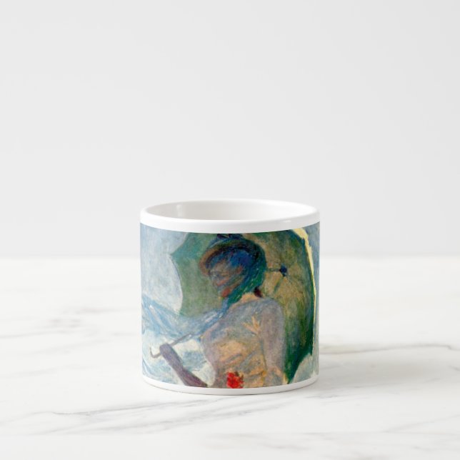 Monet Woman med Parasol Facing Lämnat Espressomugg (Framsidan)