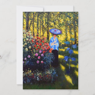Monet Woman med parasol i Garden Spara Datumet