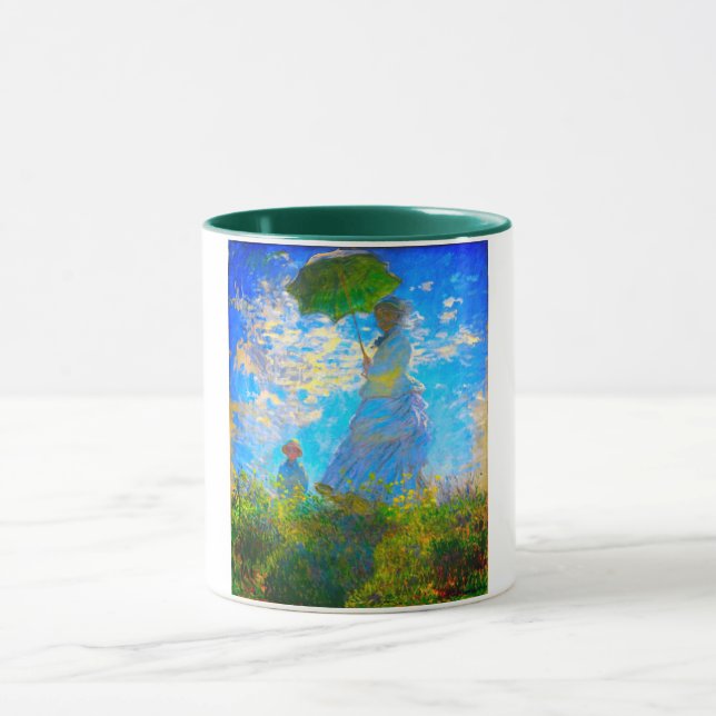 Monet Woman med parasol Mugg (Center)
