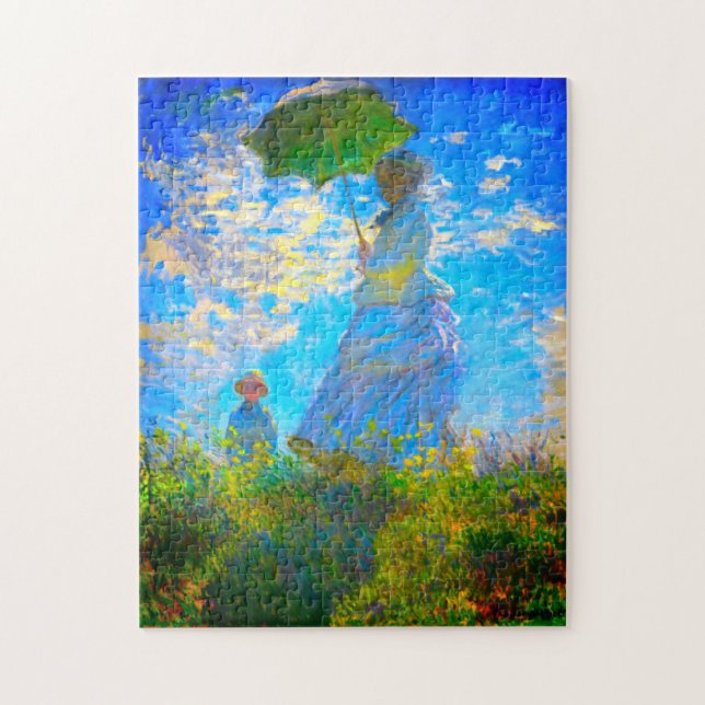 Monet Woman med parasol Pussel (Vertikal)