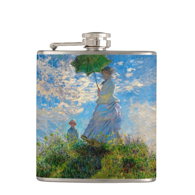 Monet Woman Parasol Impressionism Fickplunta (Framsidan)