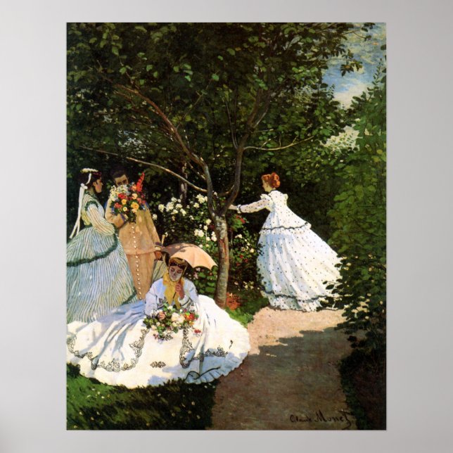 Monet Women in the Garden Poster (Framsidan)