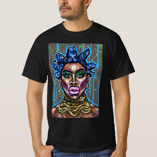Monet x-ändring, färgstark t shirt (Framsida)