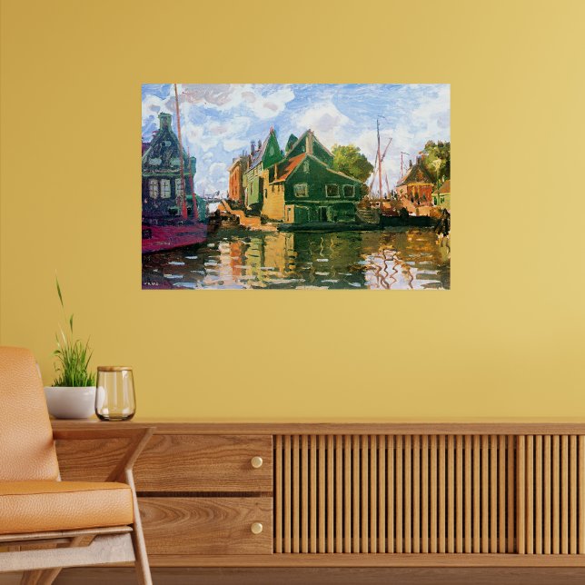 Monet - Zaandam, Kanalmålning Poster (Vardagsrum 2)