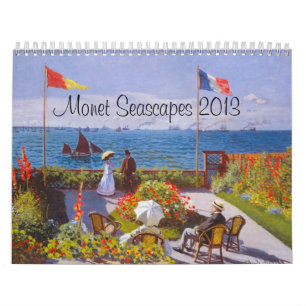 Monetalkalender för 2013 ~ Monet Sjölandskap Cal Kalender