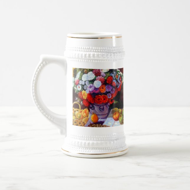 Monetära blommor och frukt sejdel (Vänster)