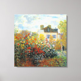 Monetets trädgård i Argenteuil Fine Art Canvastryck