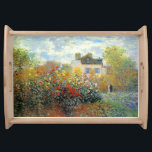 Monetets trädgård i Argenteuil Monet Fine Art Frukostbricka<br><div class="desc">Monetets trädgård i Argentina är en Fransk konstnär Claude Monet,  c. 1873 som visar en vacker trädgård med sig och hans fru står tillsammans i bakgrunden.</div>