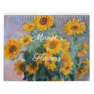Monets blommor Art Kalender (8,5 x 11 tum)