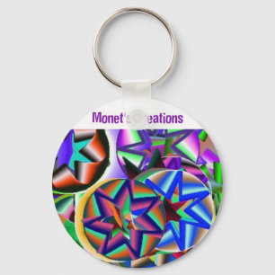 Monets färgrika Keychain Nyckelring