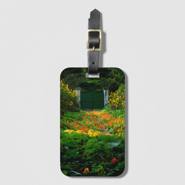 Monets Garden, Giverny, Frankrike på hösten Bagagebricka (Framsida vertikal)