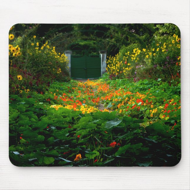Monets Garden, Giverny, Frankrike på hösten Musmatta (Framsidan)