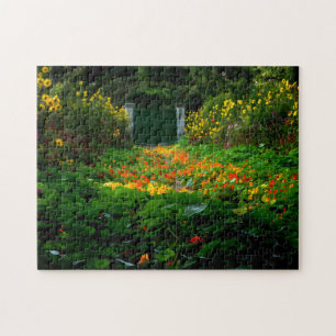 Monets Garden, Giverny, Frankrike på hösten Pussel