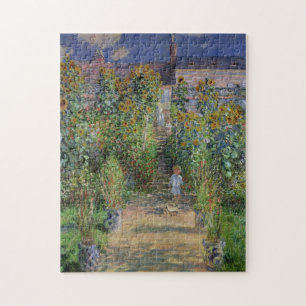 Monets Garden Painting av Claude Monet Pussel
