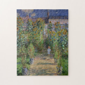 Monets Garden Painting av Claude Monet Pussel