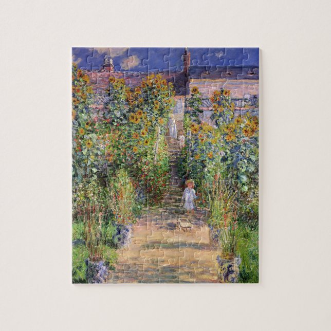 Monets Garden vid Vétheuil Pussel (Vertikal)
