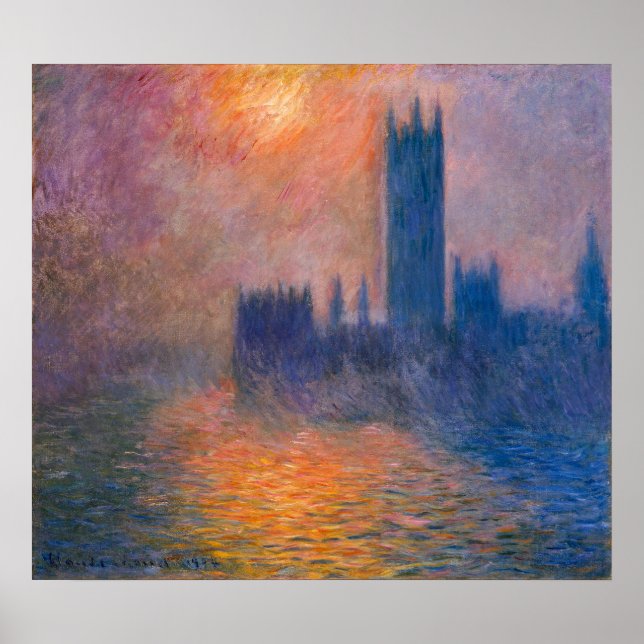 Monets hus, Sunset Poster (Framsidan)
