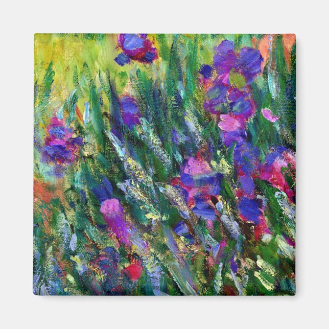 Monets Iris Garden in Giverny Magnet (Framsidan)
