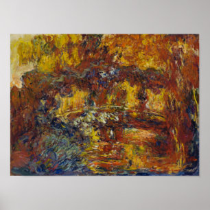 Monets japanska fotbro poster