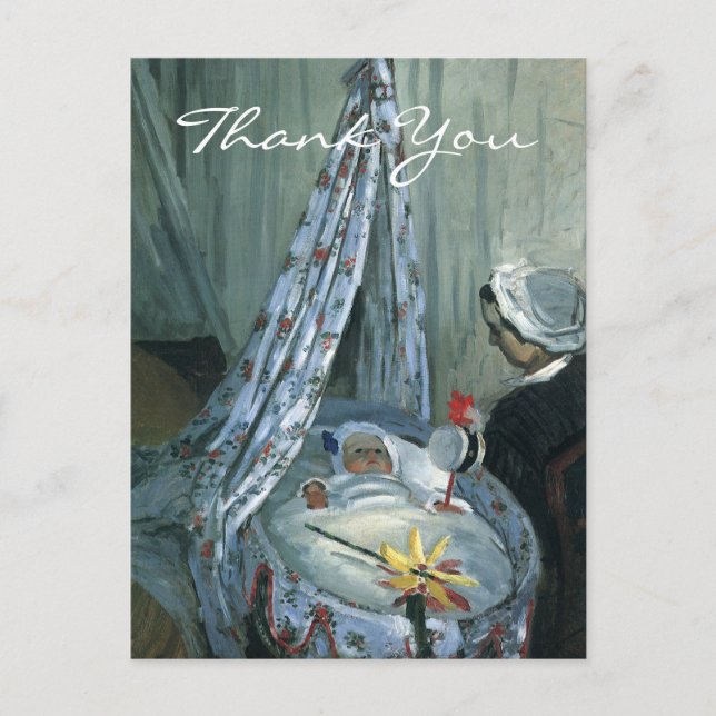 Monets Jean Monet i sin vagga Vykort (Framsida)