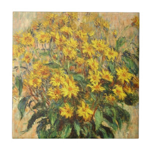 Monets Jerusalem Artichokes Ceramic Tile Kakelplatta