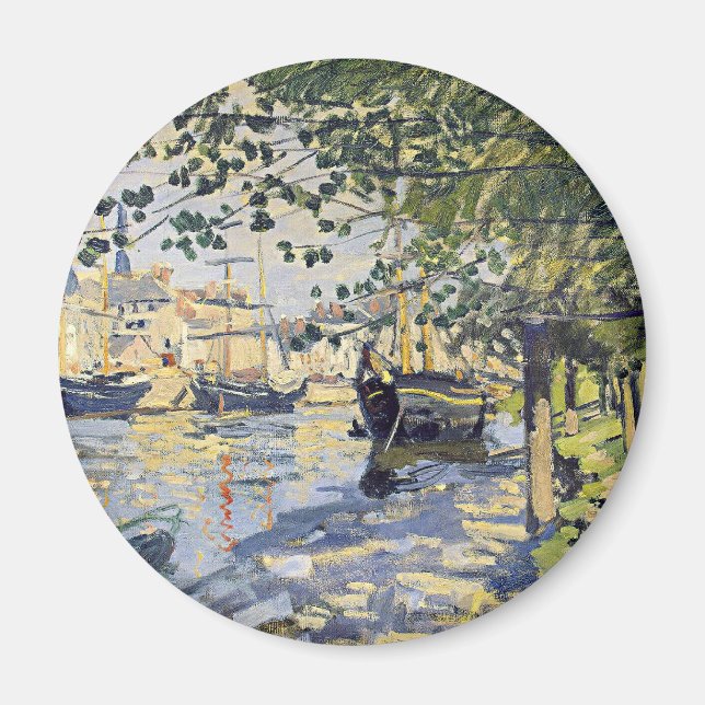 Monets konstverk, Seine vid Rouen, Magnet (Framsidan)