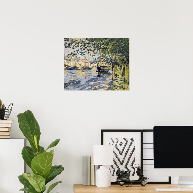 Monets konstverk, Seine vid Rouen, Poster (Hemmakontoret)