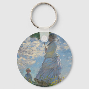 Monets kvinna med parasol nyckelring