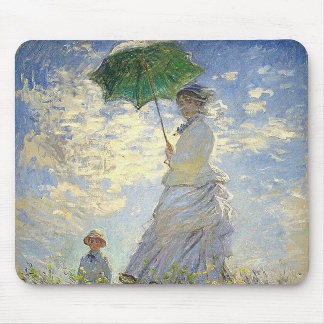 Monets kvinna med parasol (The Stroll / Walk) Musmatta (Framsidan)