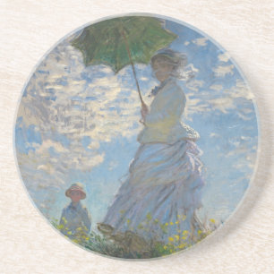 Monets kvinna med parasol underlägg