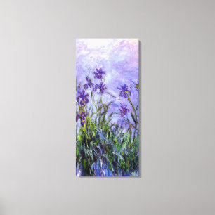 Monets Lilac Irises Canvastryck