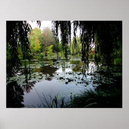 Monets Lily Pond, Giverny, Frankrike Poster