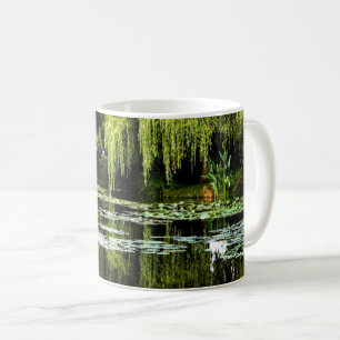 Monets Lily Pond med Willows, Giverny, Frankrike Kaffemugg
