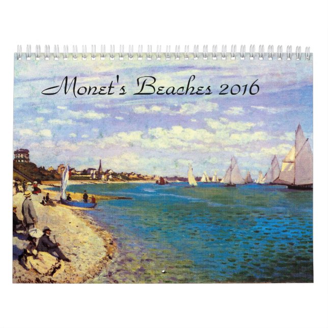 Monets sätter på land konstkalendern 2016 kalender (Omslag)