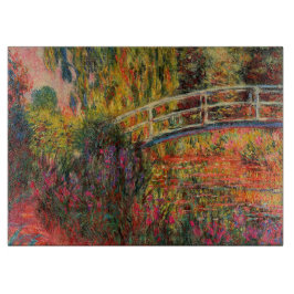 Monets stora glasskärl i trädgården