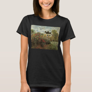 Monets trädgård i Argenteuil av Claude Monet Tee Shirt