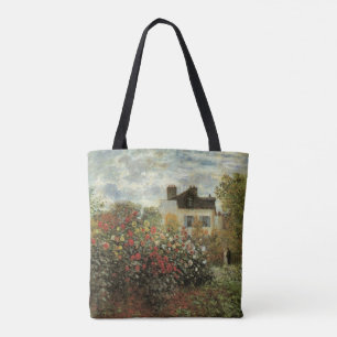 Monets trädgård i Argenteuil av Claude Monet Tygkasse