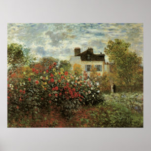 Monets trädgård i Argentina av Claude Monet Poster