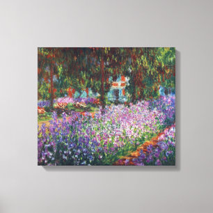 Monets trädgård i Giverny av Claude Monet Canvastryck