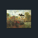 Monets trädgårdsmästare i Argentina av Claude Mone Canvastryck<br><div class="desc">Konstnärets Garden i Argentina (A Corner of the Garden with Dahlias) (1873) av Claude Monet är en vintage intsionistisk bra art blommigt naturmålning. Ett lantbruk i land ligger i bakgrunden. Ett par i kärlek går förbi en romantisk årsträdgård i vår med blommande ro och andra blommor. Om konstnären: Claude Monet...</div>