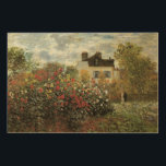 Monets trädgårdsmästare i Argentina av Claude Mone Trätavla<br><div class="desc">Konstnärets Garden i Argentina (A Corner of the Garden with Dahlias) (1873) av Claude Monet är en vintage intsionistisk bra art blommigt naturmålning. Ett lantbruk i land ligger i bakgrunden. Ett par i kärlek går förbi en romantisk årsträdgård i vår med blommande ro och andra blommor. Om konstnären: Claude Monet...</div>