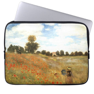 Monets "vallmoåkern i Argenteuill" Laptopskåp Laptop Fodral