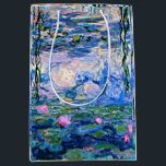Monets Vatten Lilies, 1919, Gift Bag<br><div class="desc">Vatten Lilies,  1919 berömd målning av Claude Monet,  med färg samordnad solid färger pinkish-lila och Monet blue,  redo att blanda och matcha.</div>