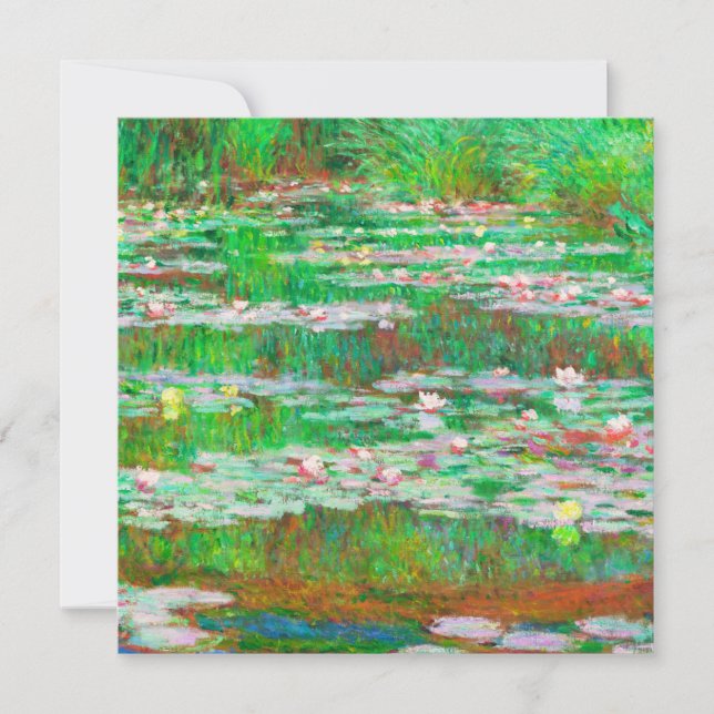 Monets Vatten Lilies Inbjudningar (Framsida)