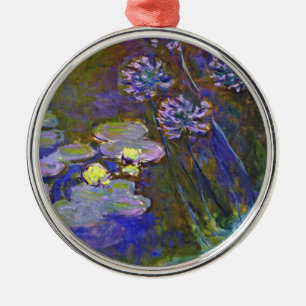 Monets Vatten Lilies Julgransprydnad Metall