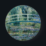 Monets Vatten Lilies och japanska bron Knapp<br><div class="desc">Vatten Lilies och japanska bron av Claude Monet (1899)</div>