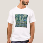 Monets Vatten Lilies och japanska bron T Shirt<br><div class="desc">Vatten Lilies och japanska bron av Claude Monet (1899)</div>