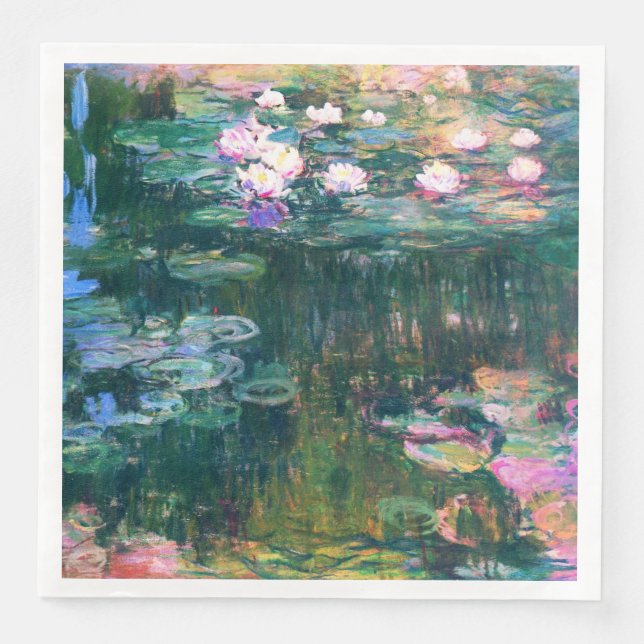 Monets Vatten Lilies Pappersservett (Framsida)