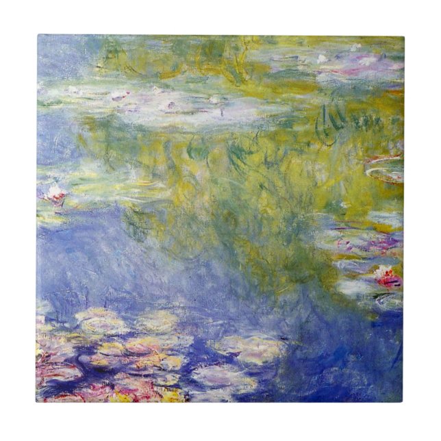 Monets Vatten Lily Pond Kakelplatta (Framsidan)